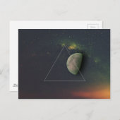 Carte Postale Lune géométrique (Devant / Derrière)