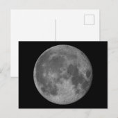 Carte Postale Lune magnifique en 3D (Devant / Derrière)