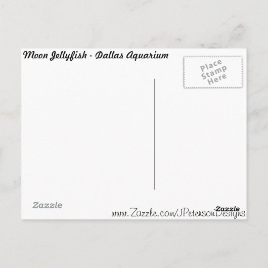 Carte Postale Lune méduse # 6 (Dos)