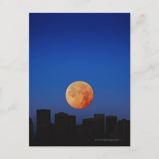 Carte Postale Lune orange (Devant)