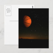 Carte Postale Lune orange (Devant / Derrière)