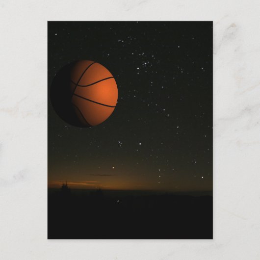 Carte Postale Lune orange (Devant)