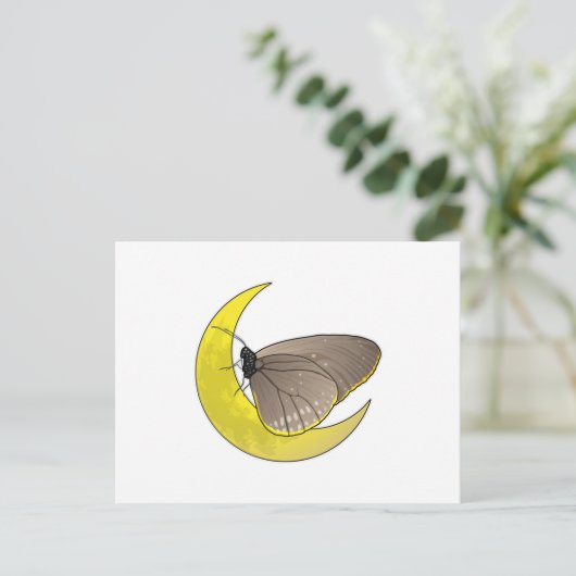 Carte Postale Lune Papillon (Debout devant)