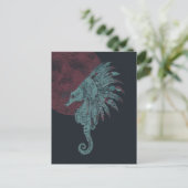 Carte Postale lune rouge (Debout devant)