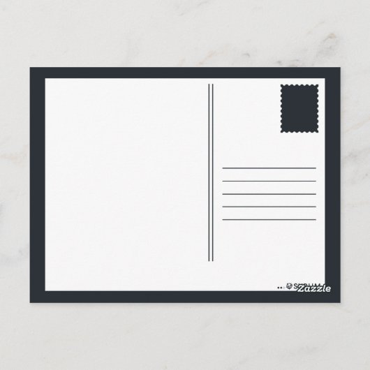 Carte Postale lune rouge (Dos)