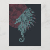 Carte Postale lune rouge (Devant)