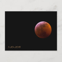 Lune superbe de loup de sang - éclipse lunaire