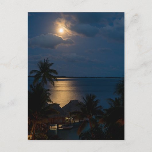 Carte Postale Lune sur bora bora (Devant)