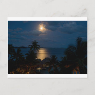 Carte Postale Lune sur bora bora