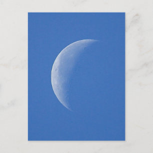 Carte Postale Lune sur ciel bleu