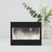Carte postale Lune sur Grass Black (Debout devant)