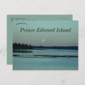 Carte Postale Lune sur Hérons Charlottetown Île-du-Prince-Édouar (Devant / Derrière)