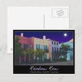 Carte Postale Lune sur la ligne arc-en-ciel (Devant / Derrière)