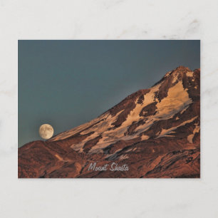 CARTE POSTALE LUNE SUR LA MONTAGNE