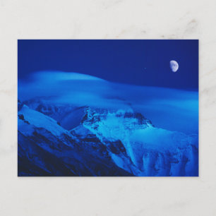 Carte Postale Lune sur le mont Everest Tibet, Chine