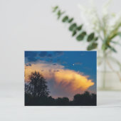 Carte Postale Lune sur le nuage de tempête (Debout devant)