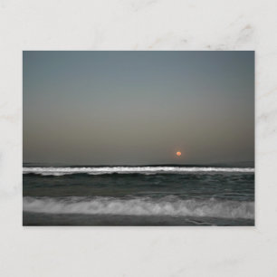 Carte Postale Lune sur les vagues