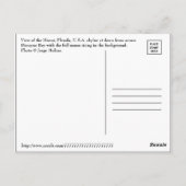 CARTE POSTALE LUNE SUR MIAMI. (Dos)