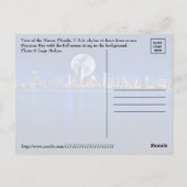 CARTE POSTALE LUNE SUR MIAMI. (Dos)