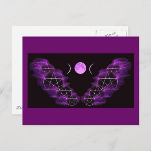 Carte Postale Lune triple (Devant / Derrière)