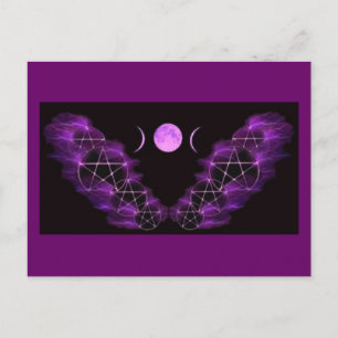 Carte Postale Lune triple