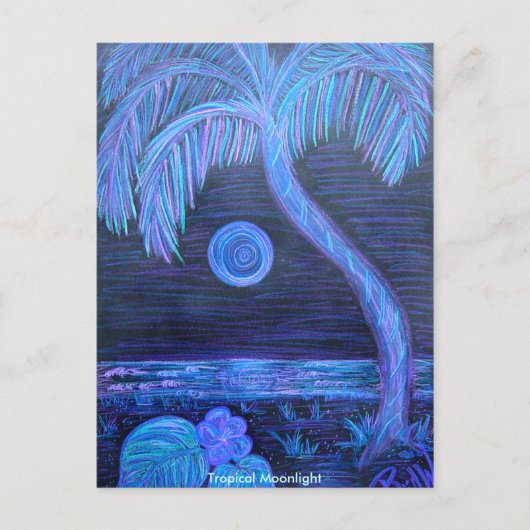 Carte postale - Lune tropicale (Devant)