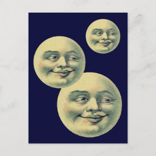 Carte Postale Lune vintage
