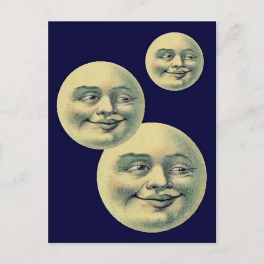 Carte Postale Lune vintage (Devant)