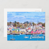 Carte Postale Lunenburg, Nova Scotia, Canada (Devant / Derrière)