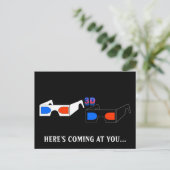 Carte Postale Lunettes 3D (Debout devant)