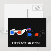 Carte Postale Lunettes 3D (Devant / Derrière)