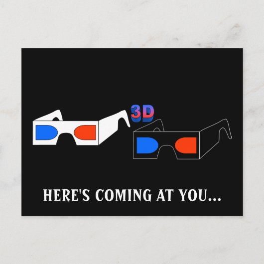 Carte Postale Lunettes 3D (Devant)