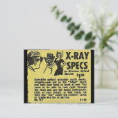 Carte Postale Lunettes à rayons X ! Voir à travers les vêtements (Debout devant)