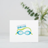 Carte Postale Lunettes de bain (Debout devant)