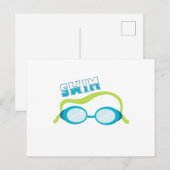 Carte Postale Lunettes de bain (Devant / Derrière)