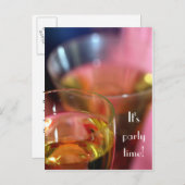 Carte postale Lunettes de Champagne - Vous êtes in (Devant / Derrière)