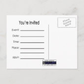 Carte postale Lunettes de Champagne - Vous êtes in (Dos)