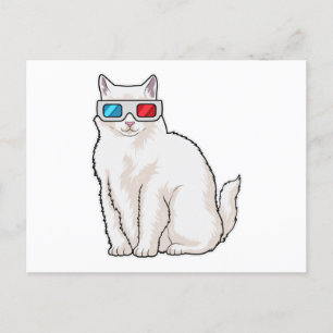 Carte Postale Lunettes de chat