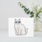 Carte Postale Lunettes de chat (Debout devant)