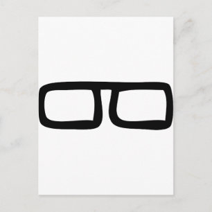Carte Postale lunettes de myope