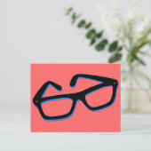 Carte Postale Lunettes de nerd cool (Debout devant)