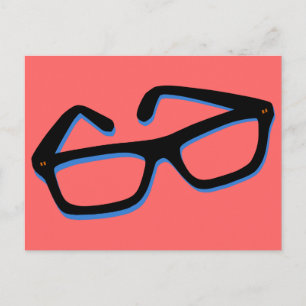 Carte Postale Lunettes de nerd cool