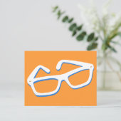 Carte Postale Lunettes de nerd cool (Debout devant)