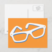 Carte Postale Lunettes de nerd cool (Devant / Derrière)