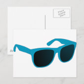 Carte Postale lunettes de soleil (Devant / Derrière)