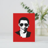 Carte Postale Lunettes de soleil Barack Obama (Debout devant)