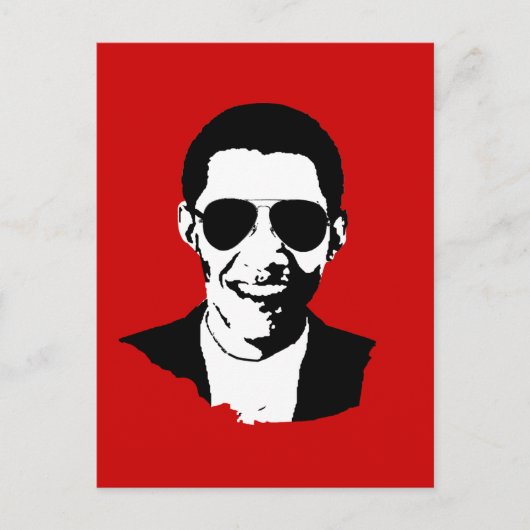 Carte Postale Lunettes de soleil Barack Obama (Devant)