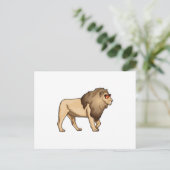 Carte Postale Lunettes de soleil Lion (Debout devant)