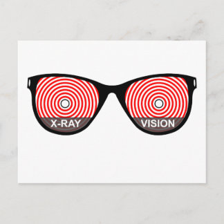 Carte postale Lunettes de vision à rayons X