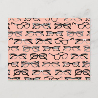 Carte Postale Lunettes de vue rose pâle, Lunettes de vue, Vêteme
